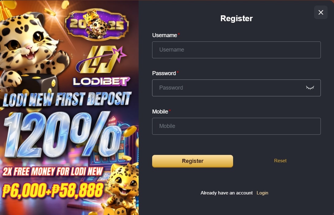 LODIBET Sign Up